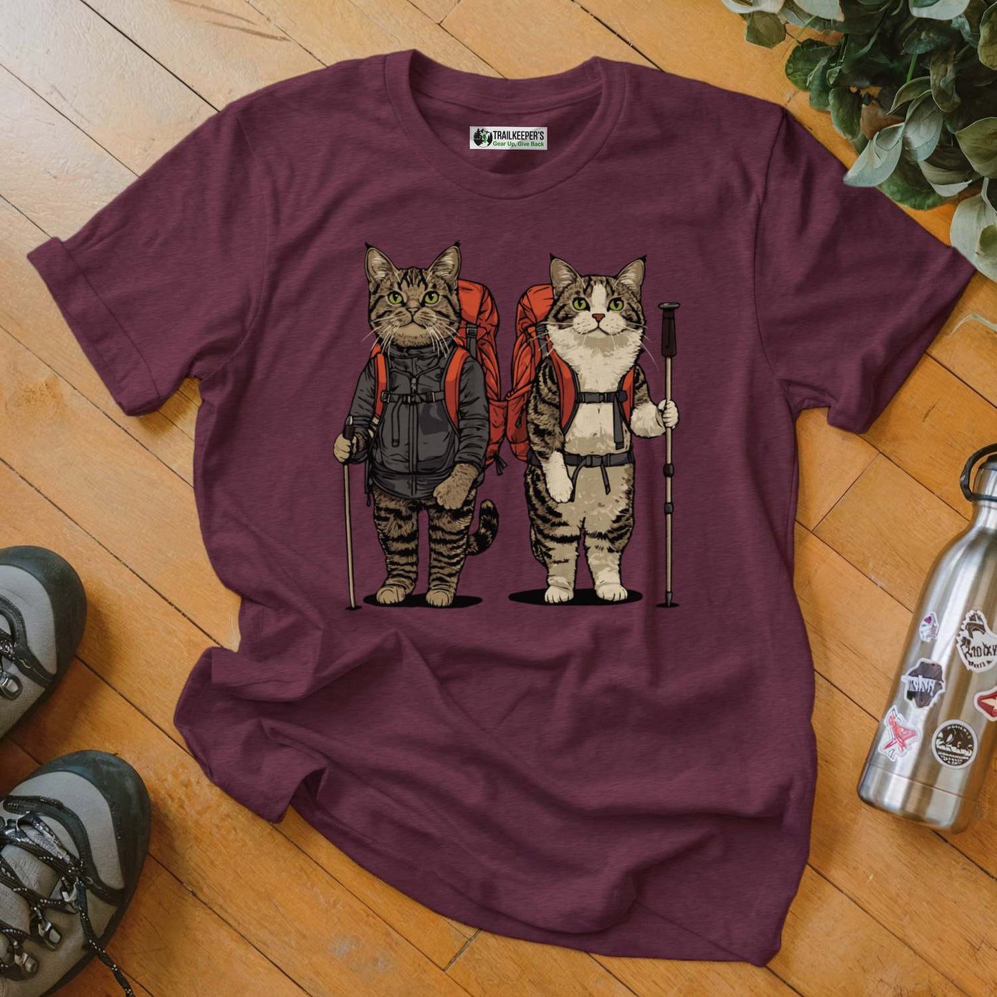 Cat Backpacker Buddies T-Shirt