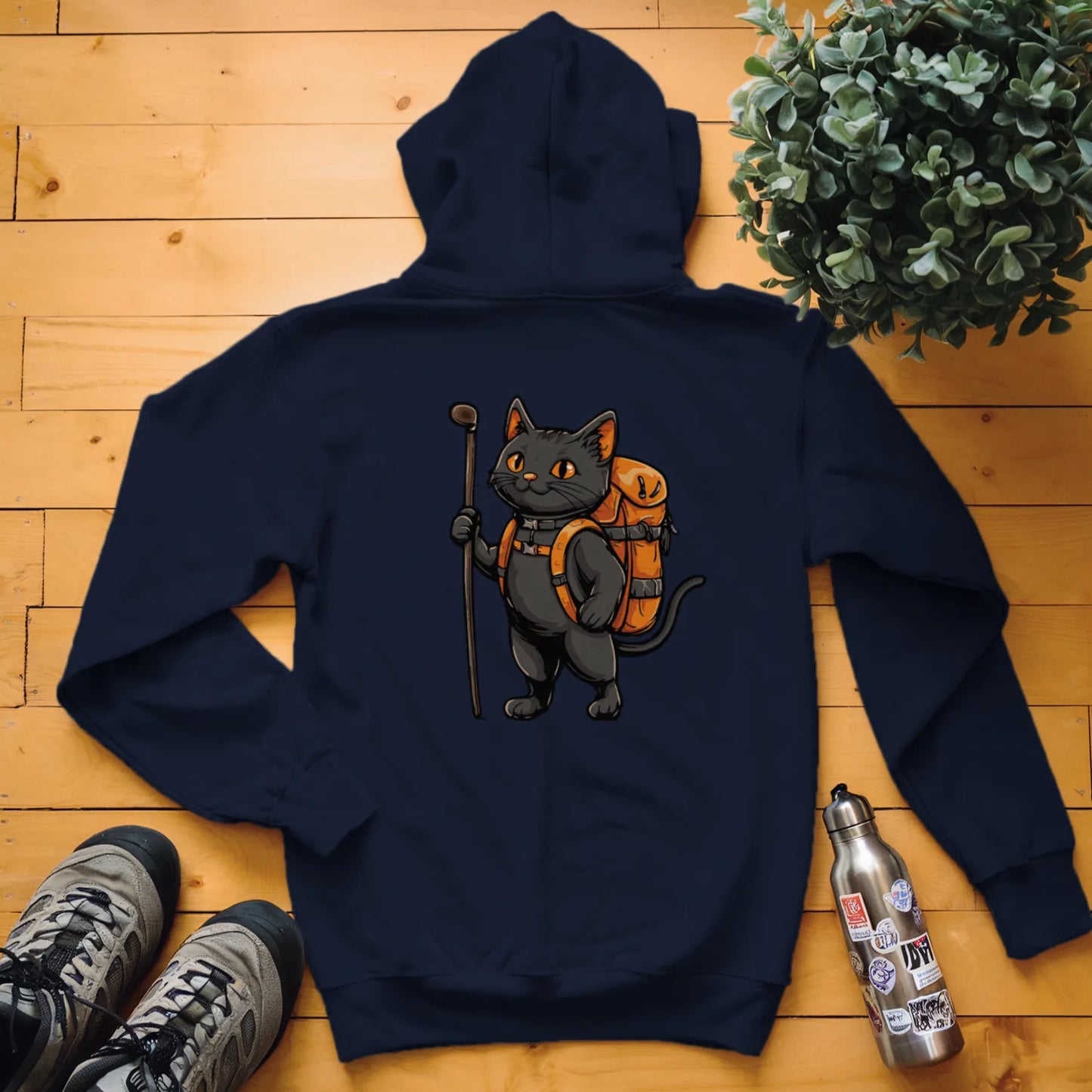 Cat Backpacker Hoodie