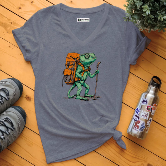 Chameleon Backpacker V-Neck T-Shirt