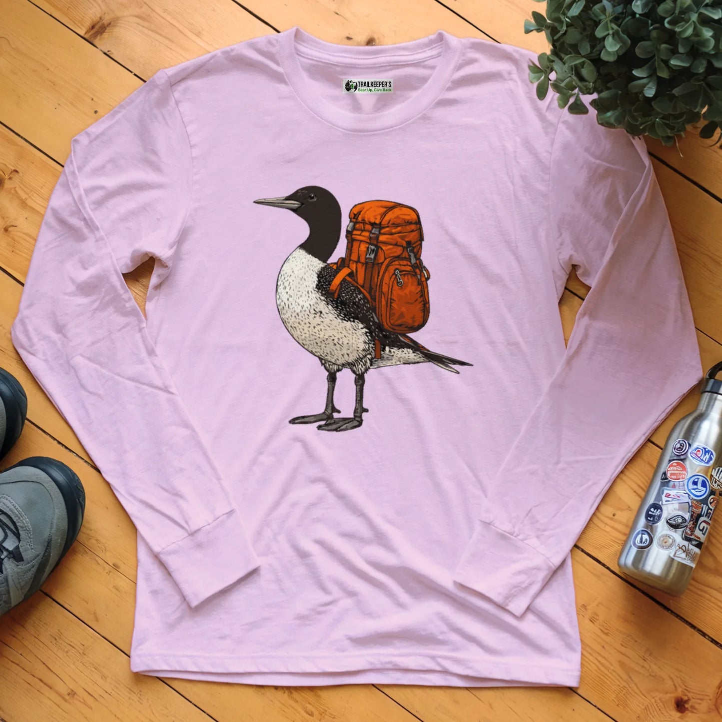 Common Loon Backpacker Long Sleeve T-Shirt