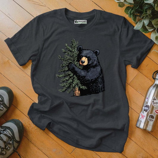 Black Bear Tree Hugger T-Shirt