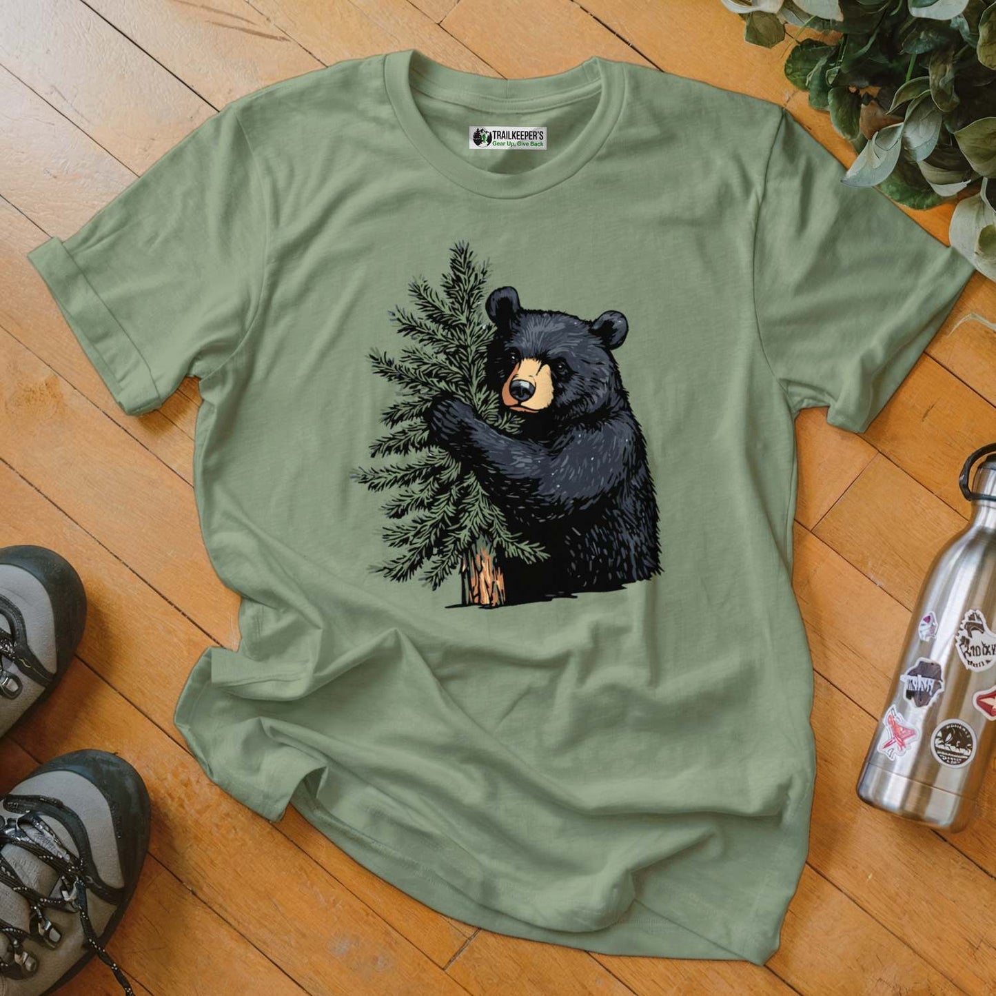 Black Bear Tree Hugger T-Shirt