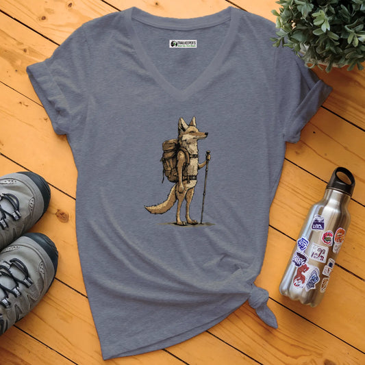 Coyote Backpacker V-Neck T-Shirt