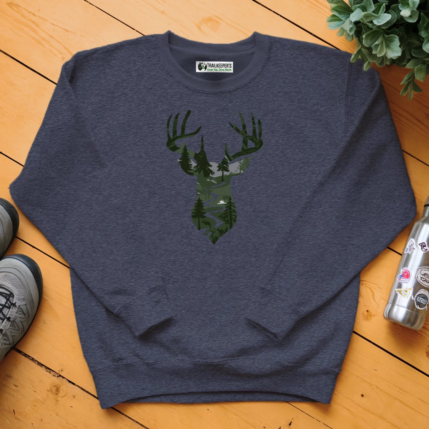 Deer Head Forest Sweatshirt
