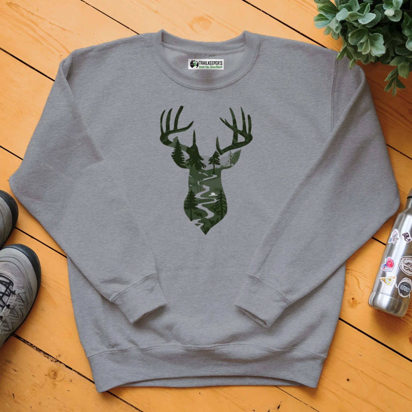 Deer Head Forest Sweatshirt