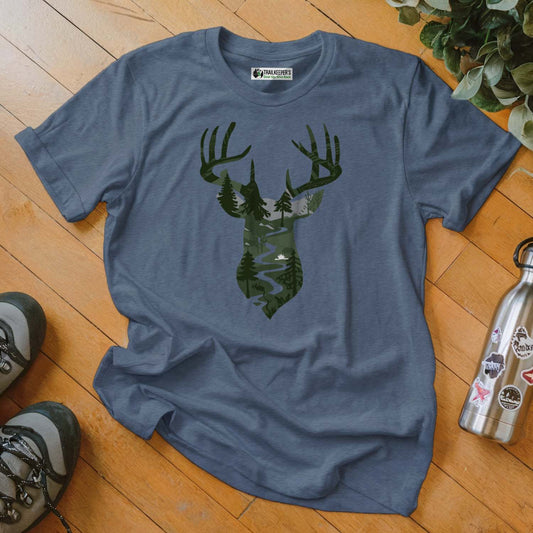 Deer Head Forest T-Shirt