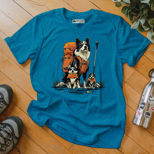 Dog Backpacker Family T-Shirt