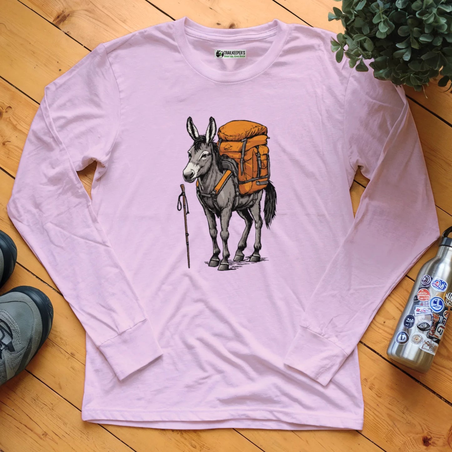 Donkey Backpacker Long Sleeve T-Shirt
