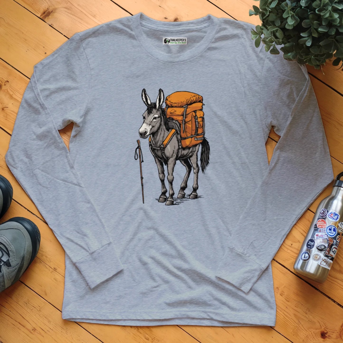 Donkey Backpacker Long Sleeve T-Shirt