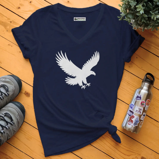 Eagle Silhouette V-Neck T-Shirt