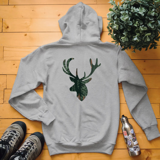 Elk Head Forest Hoodie