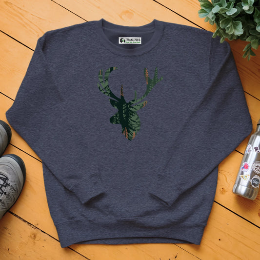Elk Head Forest Sweatshirt