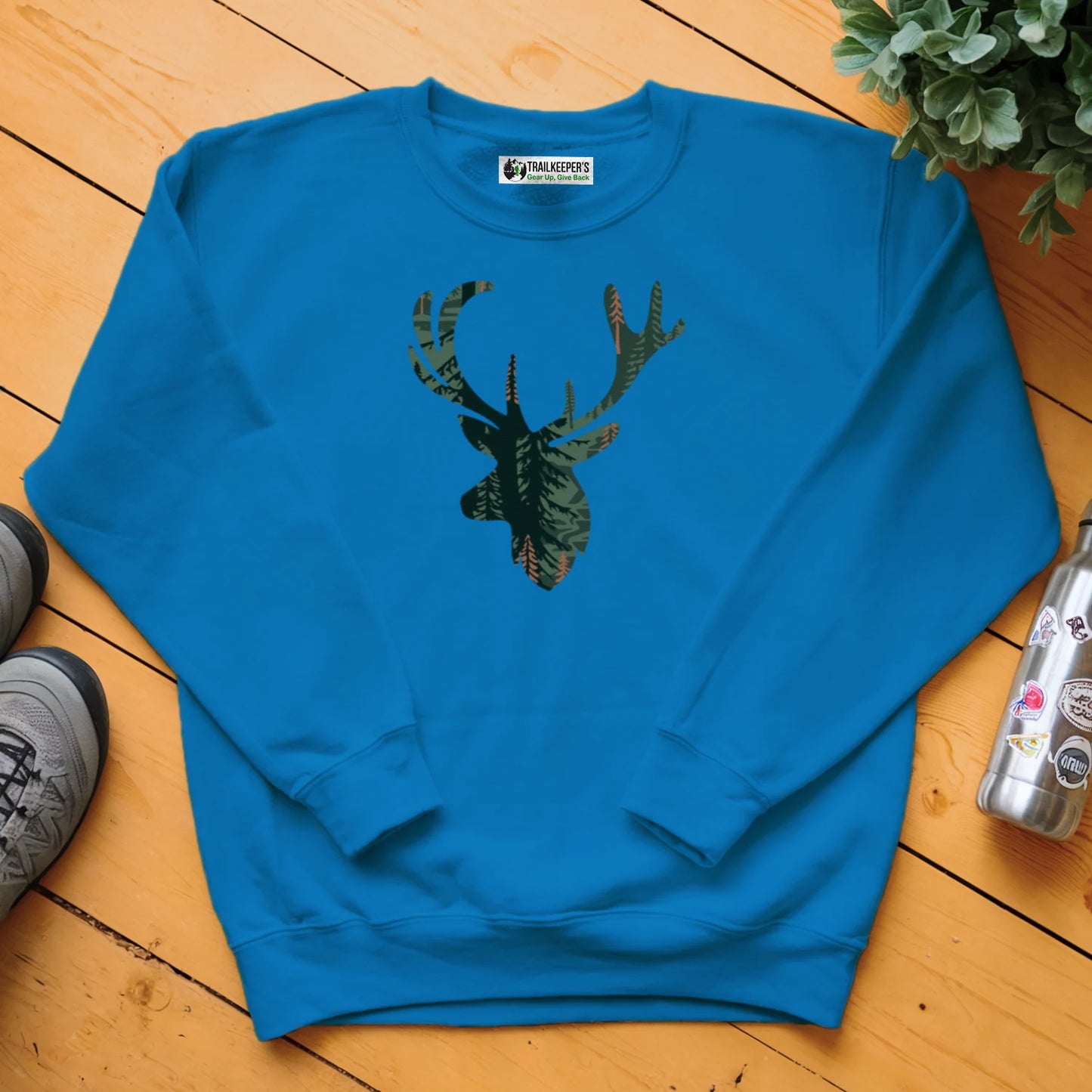 Elk Head Forest Sweatshirt