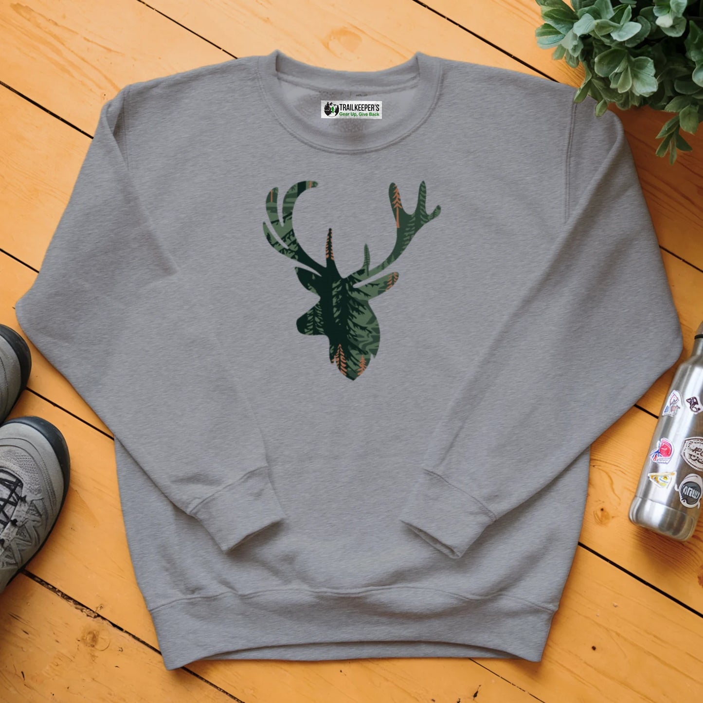 Elk Head Forest Sweatshirt