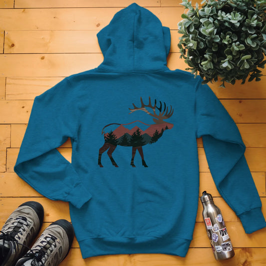 Elk Mountain Forest Hoodie