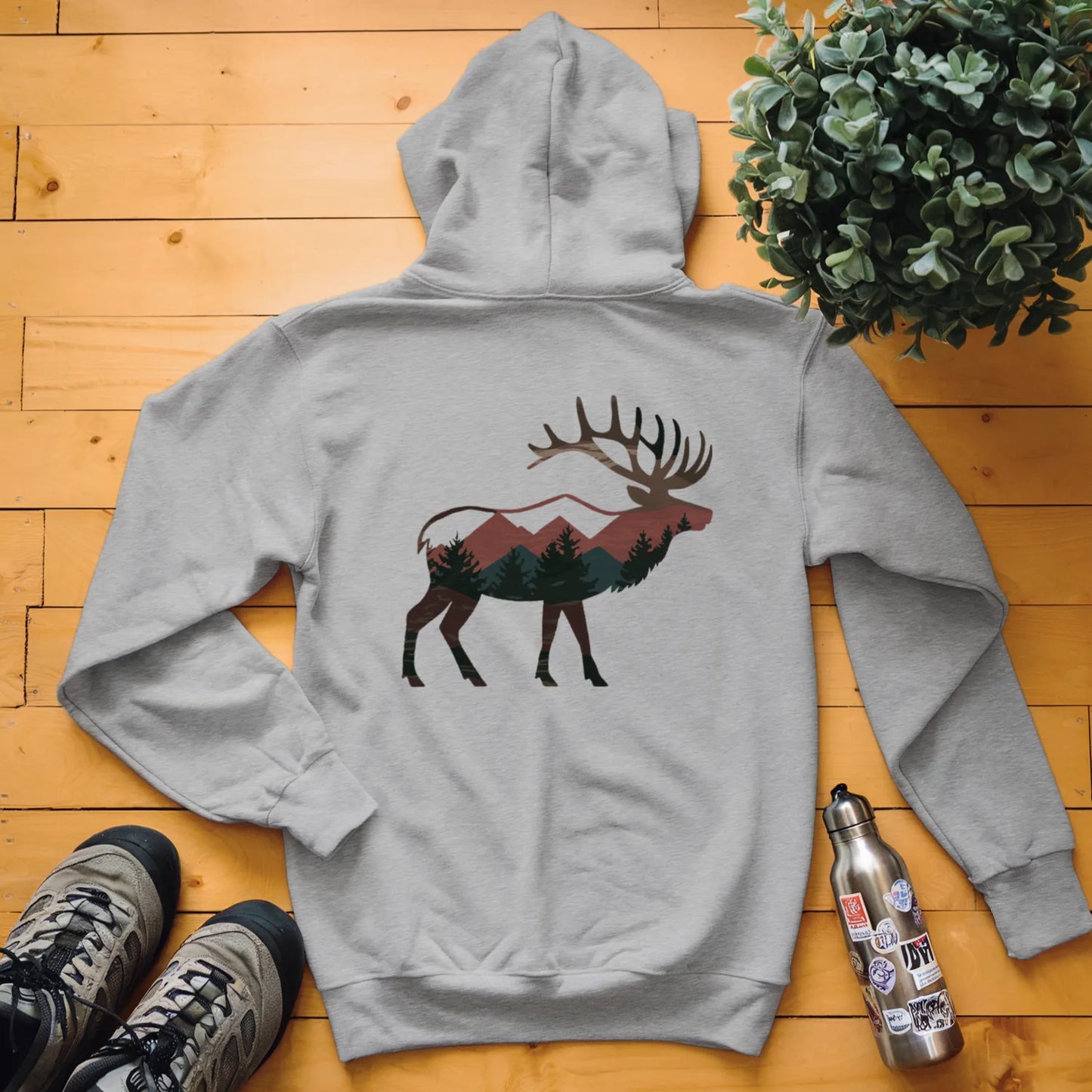 Elk Mountain Forest Hoodie
