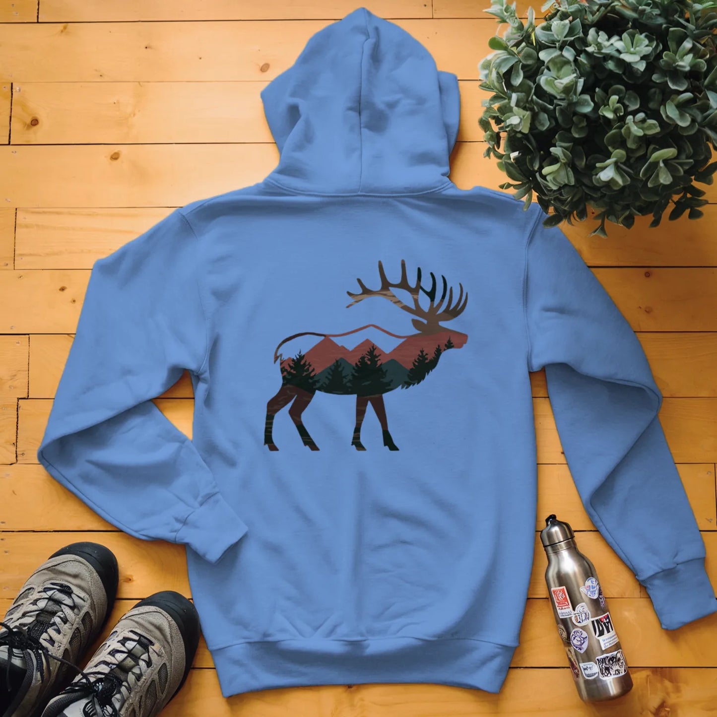 Elk Mountain Forest Hoodie