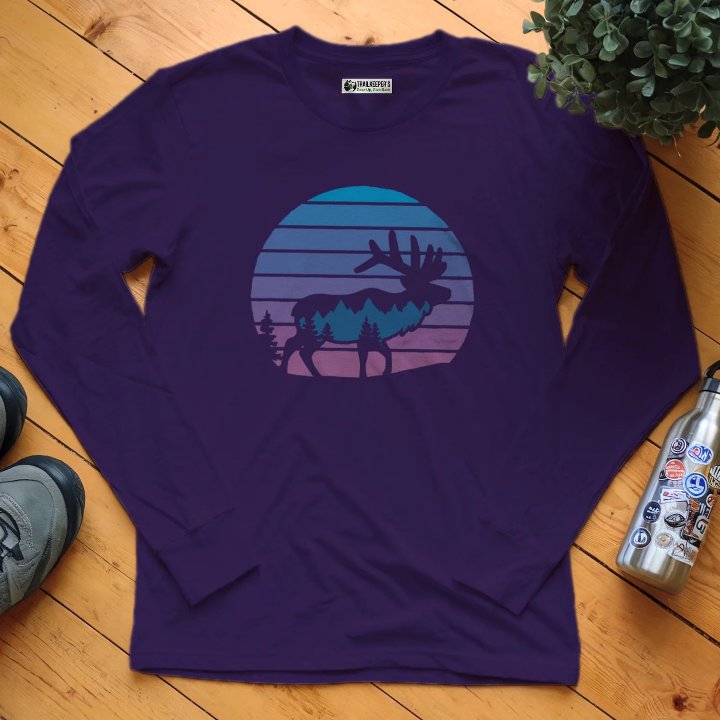 Elk Mountain Sunset Long Sleeve T-Shirt