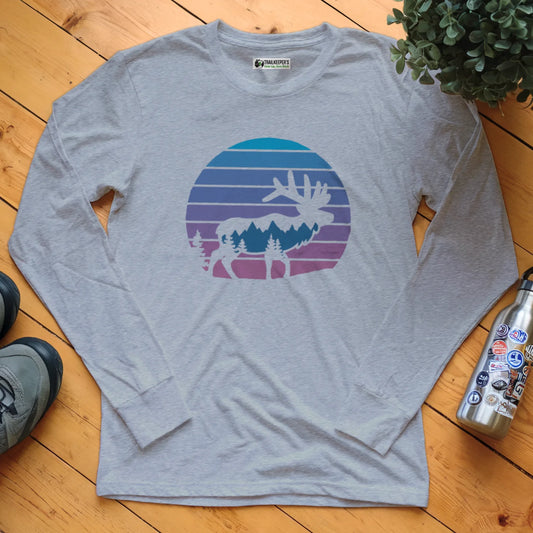 Elk Mountain Sunset Long Sleeve T-Shirt