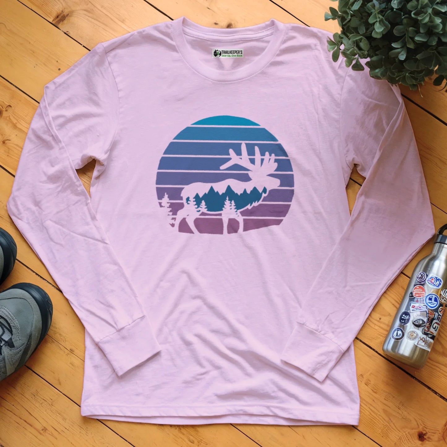 Elk Mountain Sunset Long Sleeve T-Shirt