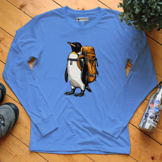 Emperor Penguin Backpacker Long Sleeve T-Shirt