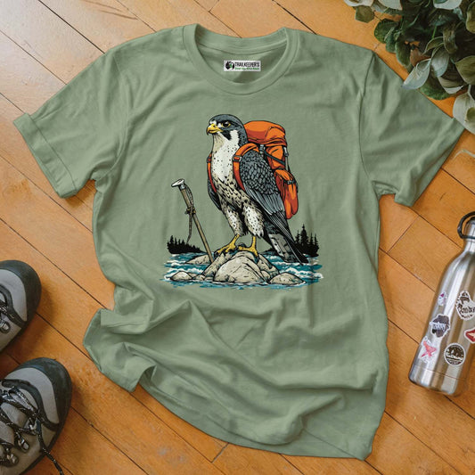 Falcon Backpacker On River T-Shirt