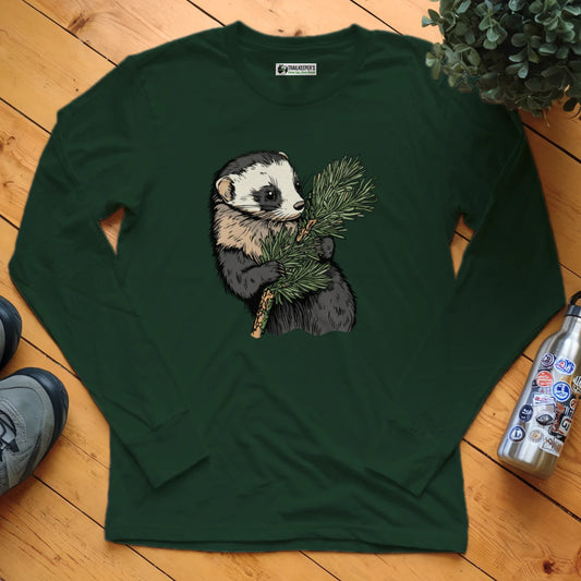 Ferret Tree Hugger Long Sleeve T-Shirt