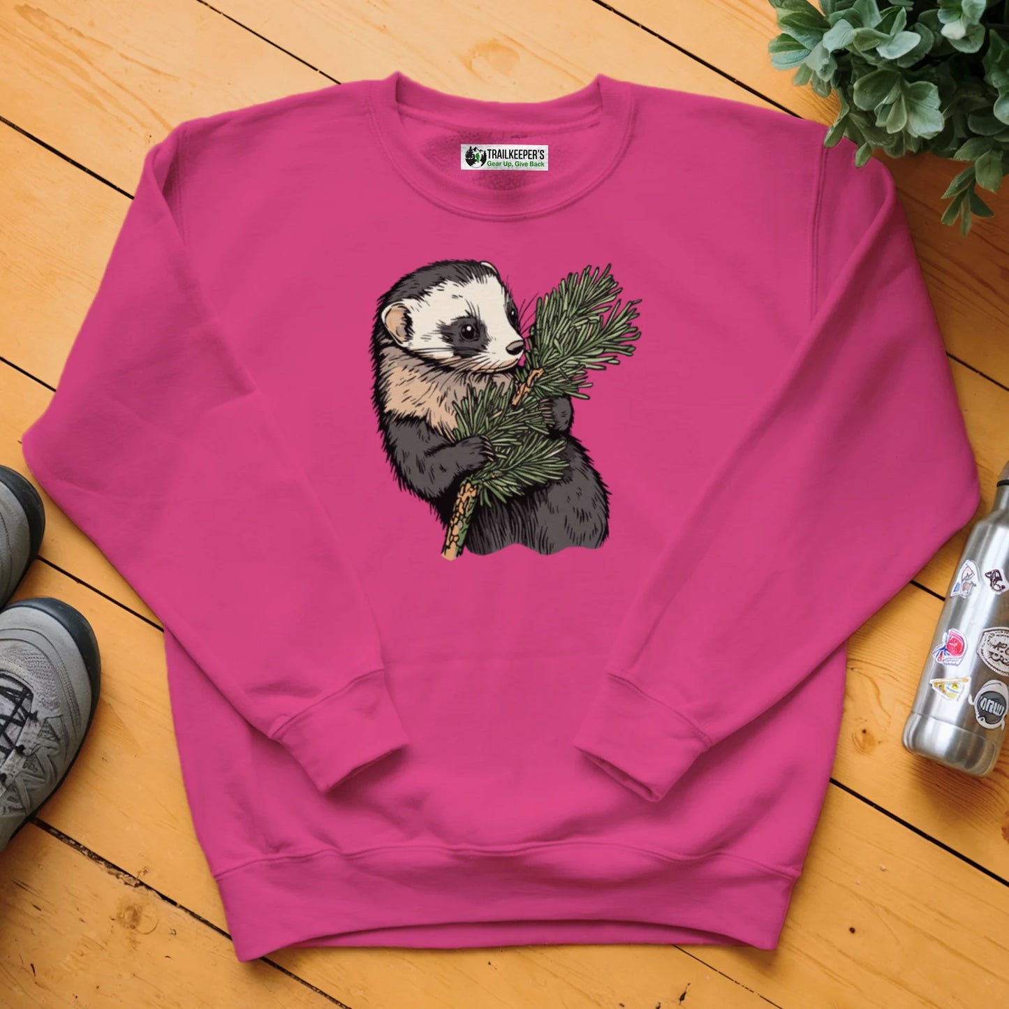 Ferret Tree Hugger Sweatshirt