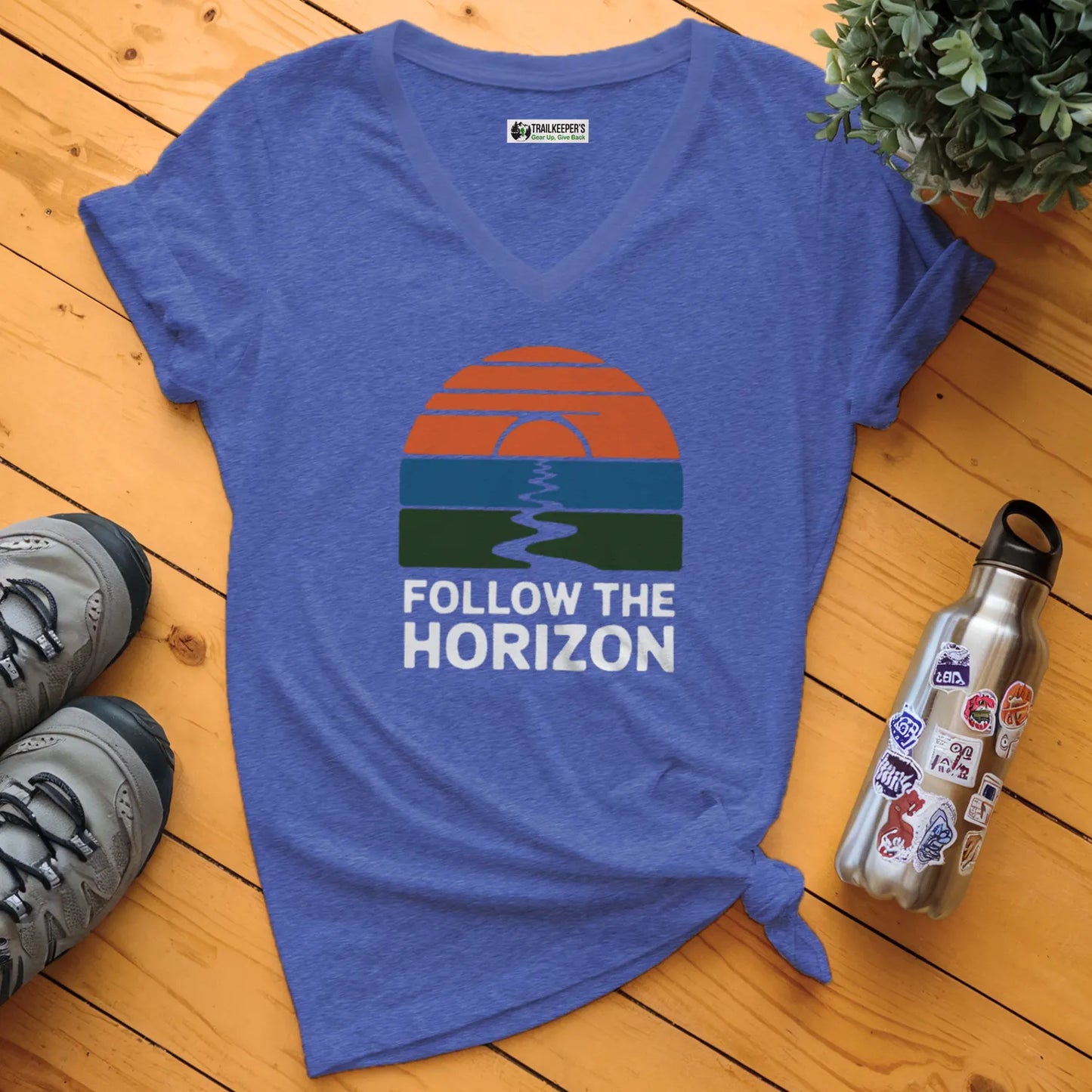 Follow The Horizon V-Neck T-Shirt