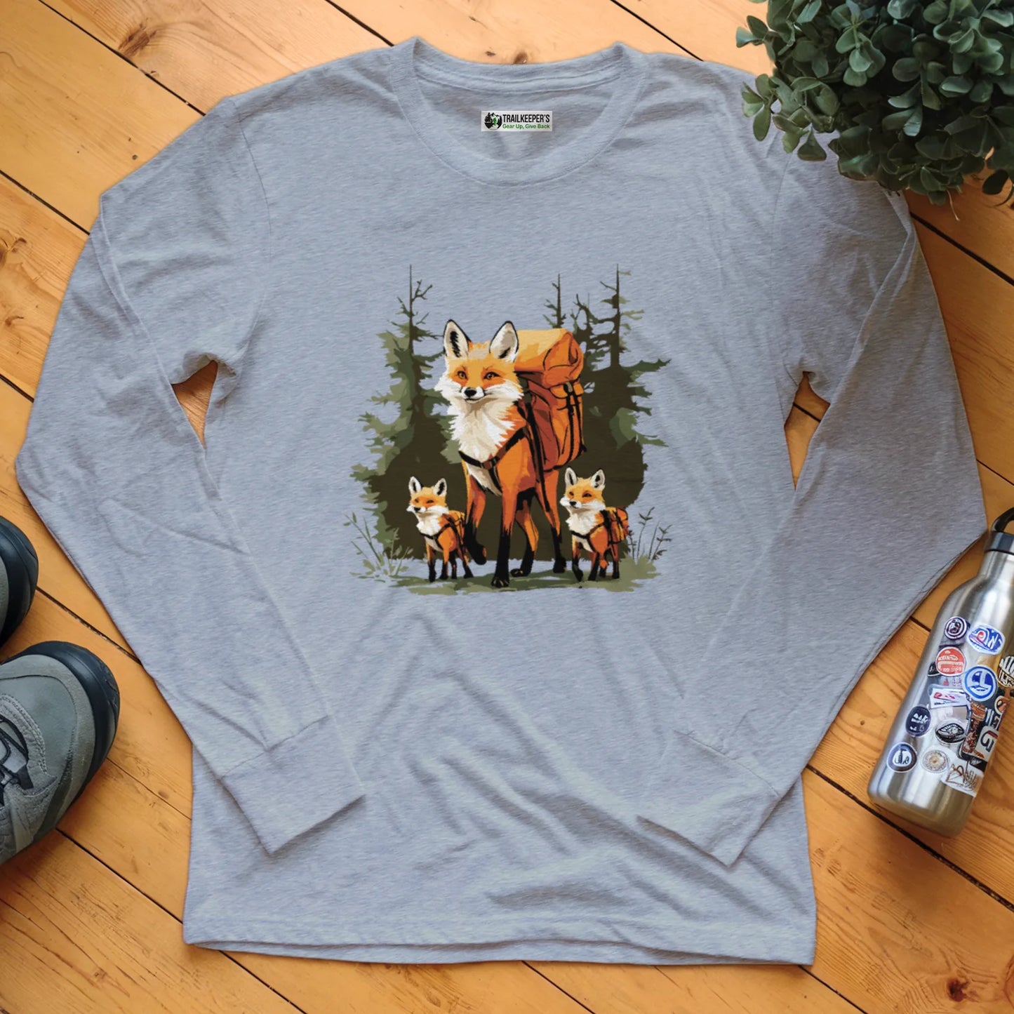 Fox Backpacker Family Long Sleeve T-Shirt