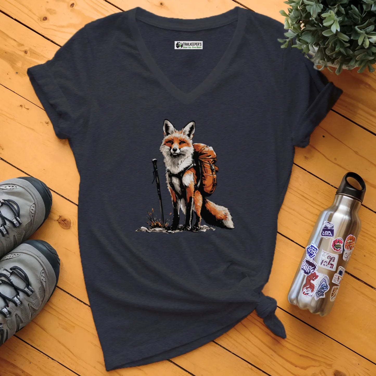 Fox Backpacker V-Neck T-Shirt