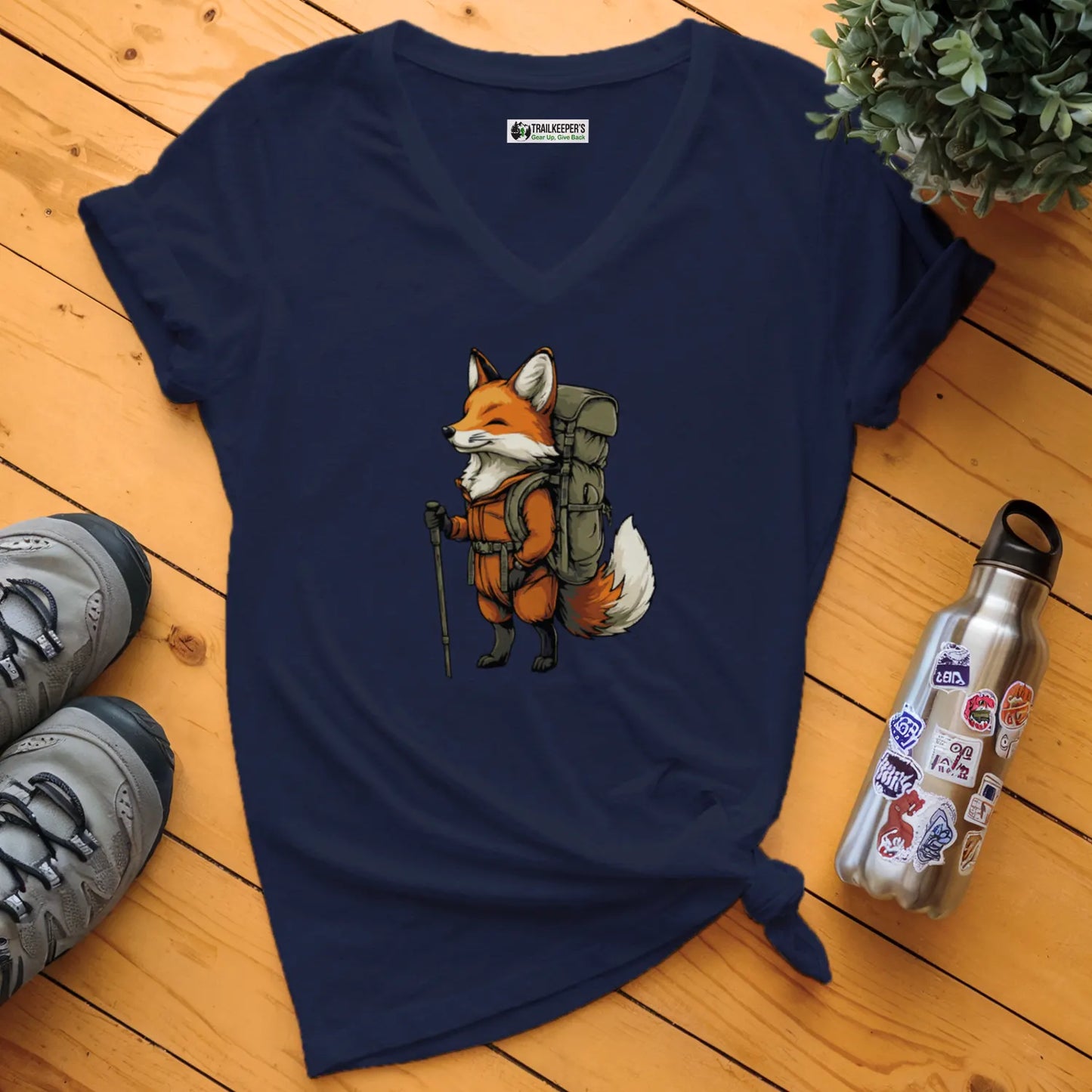 Fox Backpacker V-Neck T-Shirt