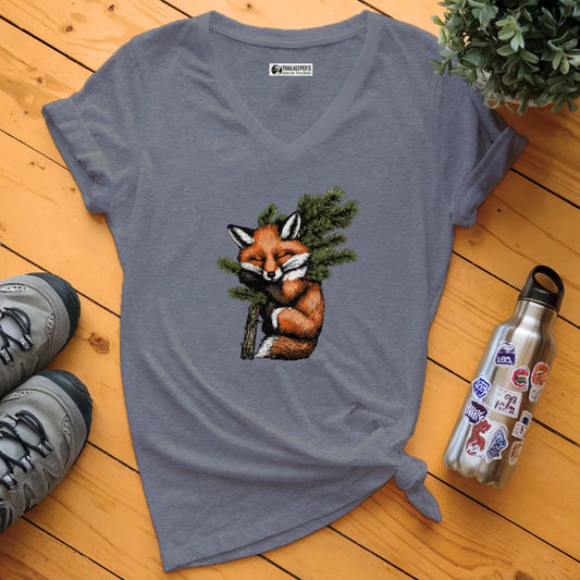 Fox Tree Hugger V-Neck T-Shirt