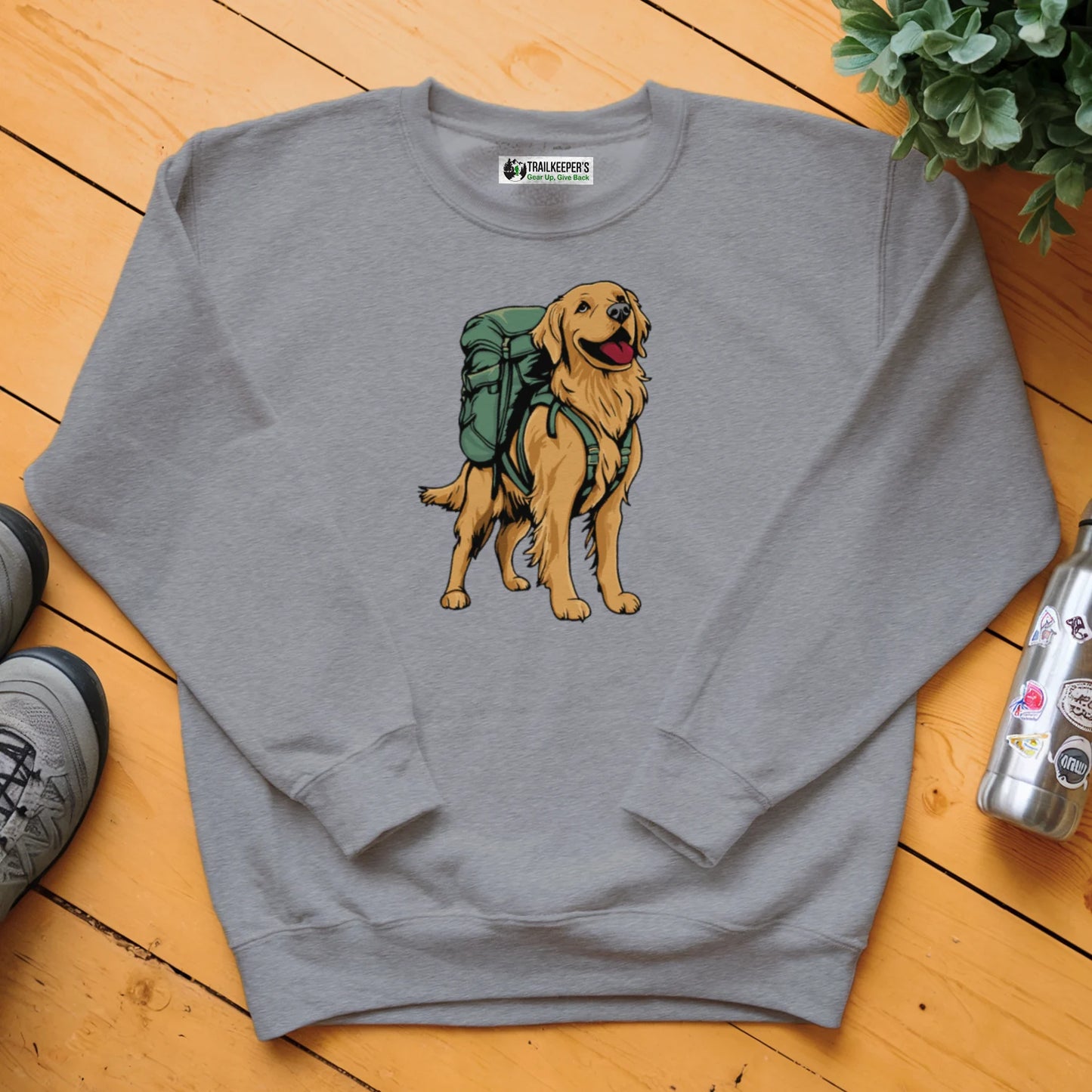 Golden Retriever Backpacker Sweatshirt