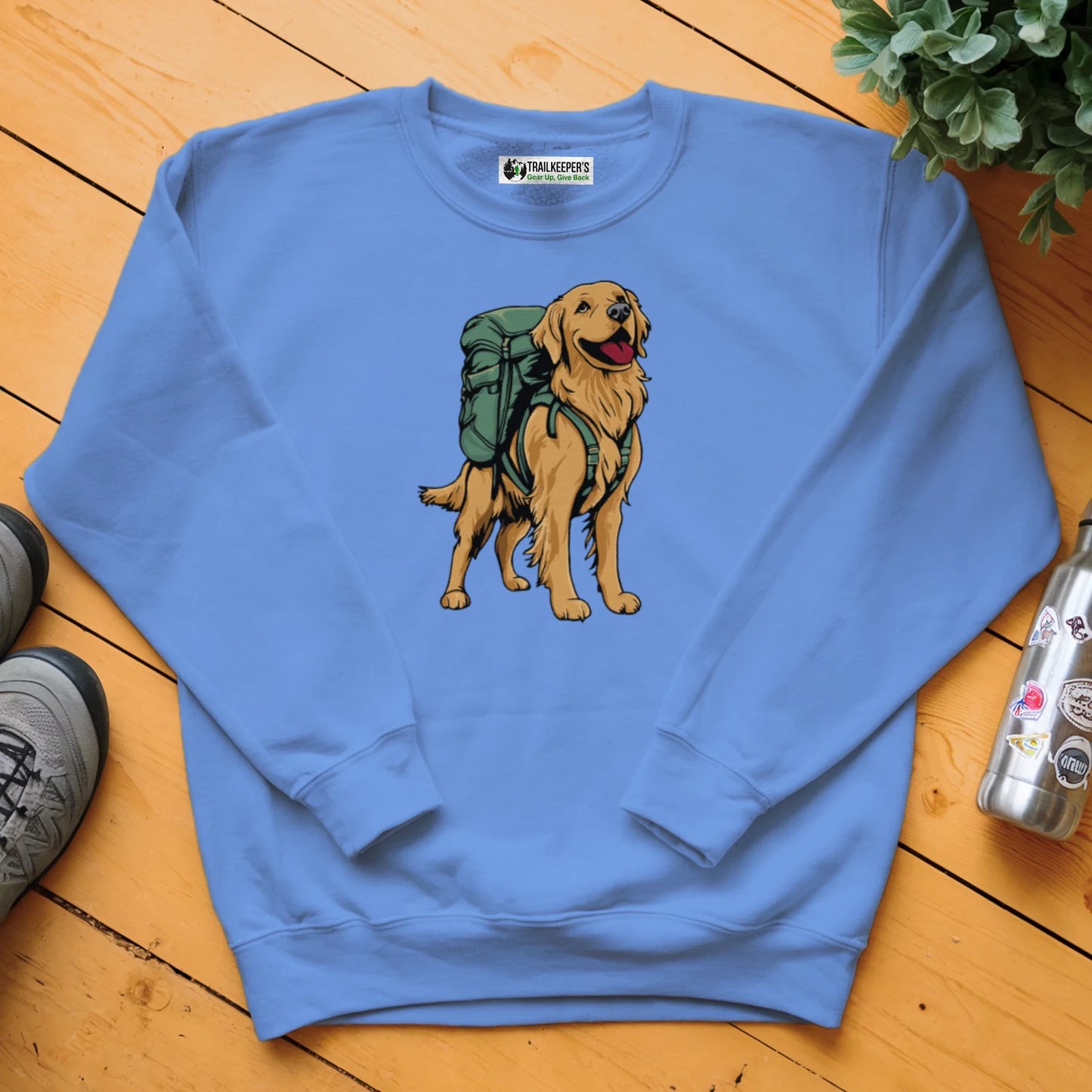 Golden Retriever Backpacker Sweatshirt