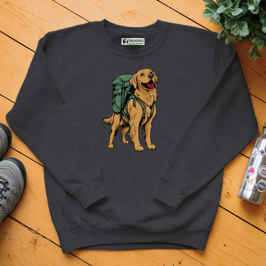 Golden Retriever Backpacker Sweatshirt