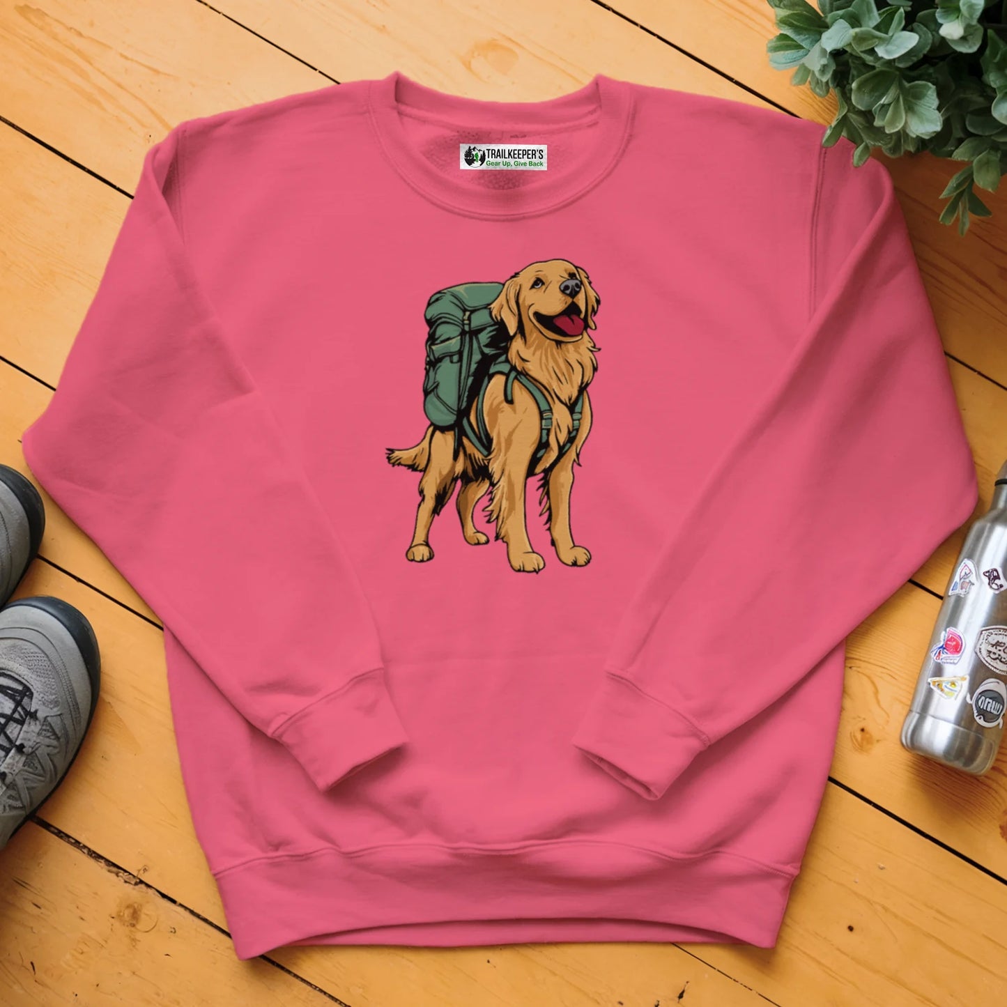 Golden Retriever Backpacker Sweatshirt