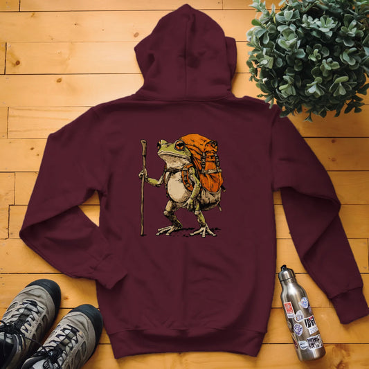 Green Tree Frog Backpacker Hoodie