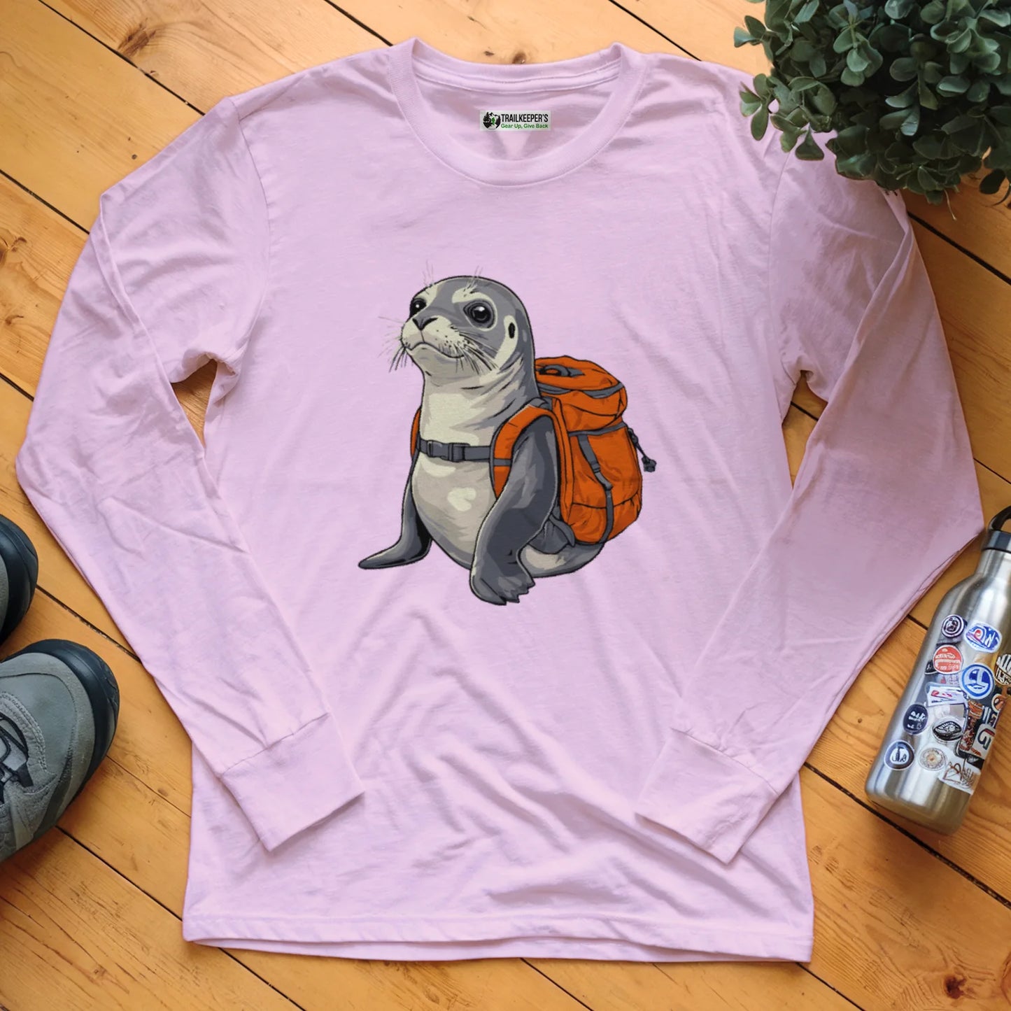Grey Seal Backpacker Long Sleeve T-Shirt