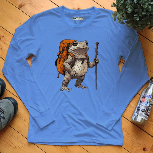 Grey Tree Frog Backpacker Long Sleeve T-Shirt