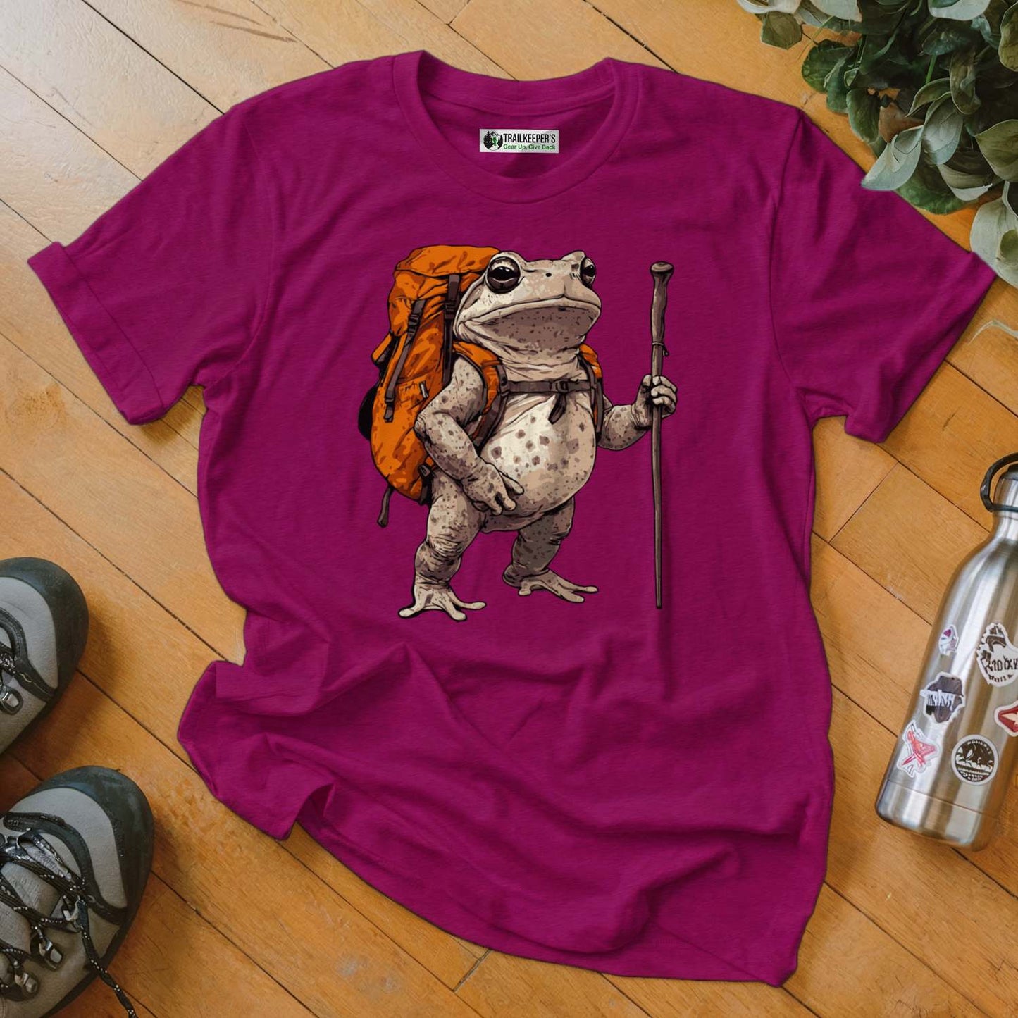Grey Tree Frog Backpacker T-Shirt