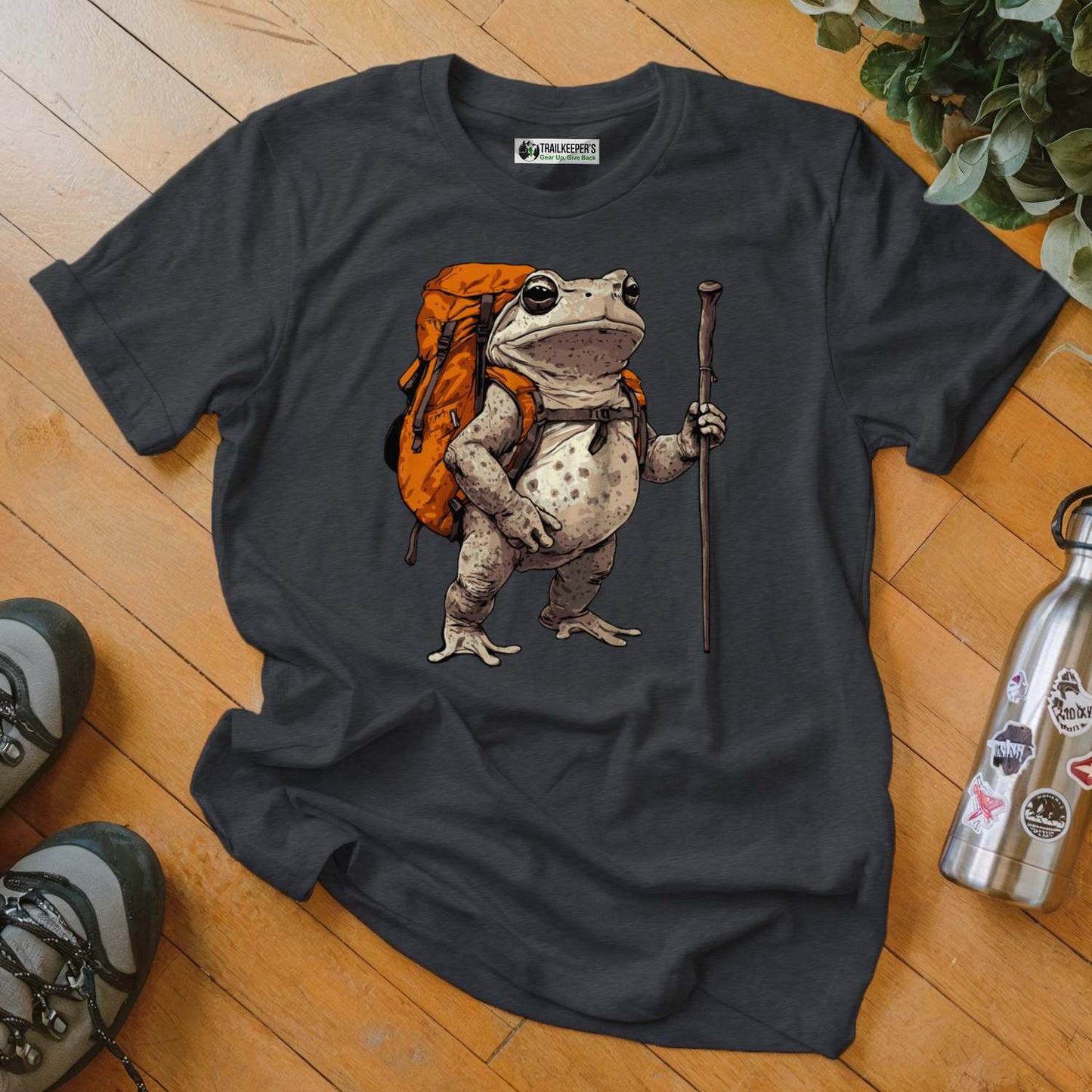 Grey Tree Frog Backpacker T-Shirt
