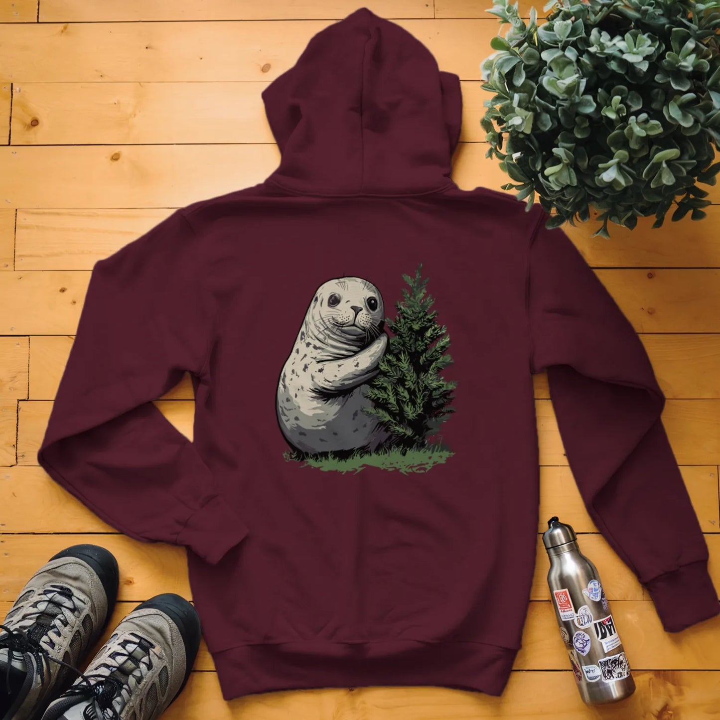 Harbor Seal Tree Hugger Hoodie