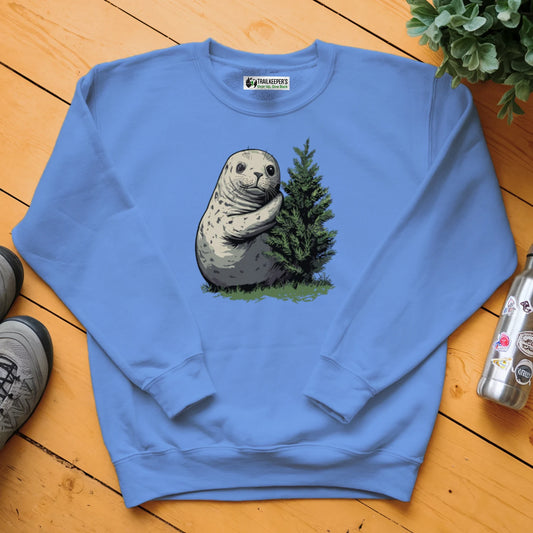 Harbor Seal Tree Hugger Sweatshirt