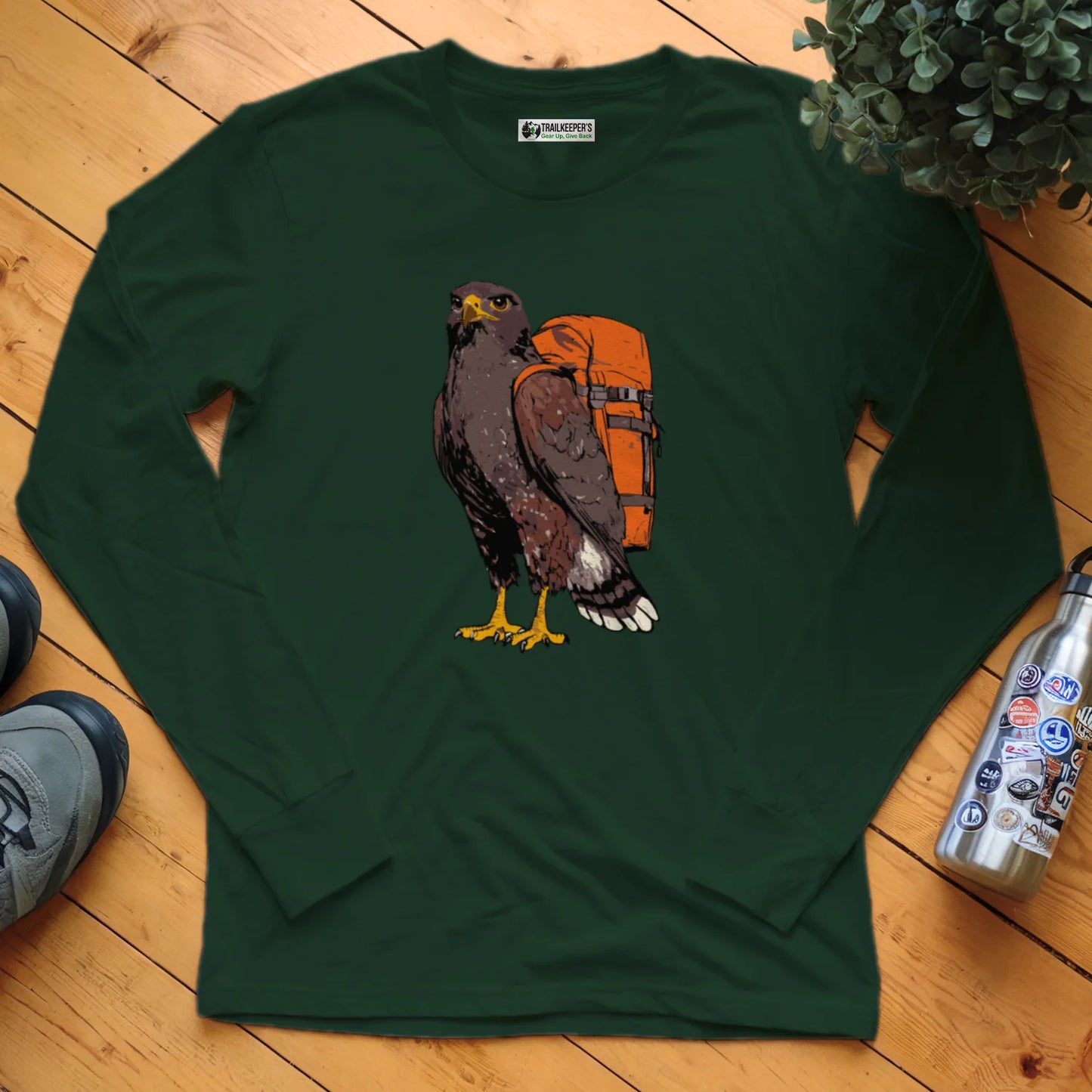Harris's Hawk Backpacker Long Sleeve T-Shirt