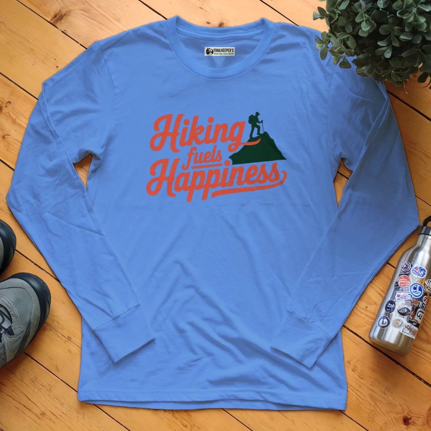 Hiking Fuels Happiness Long Sleeve T-Shirt