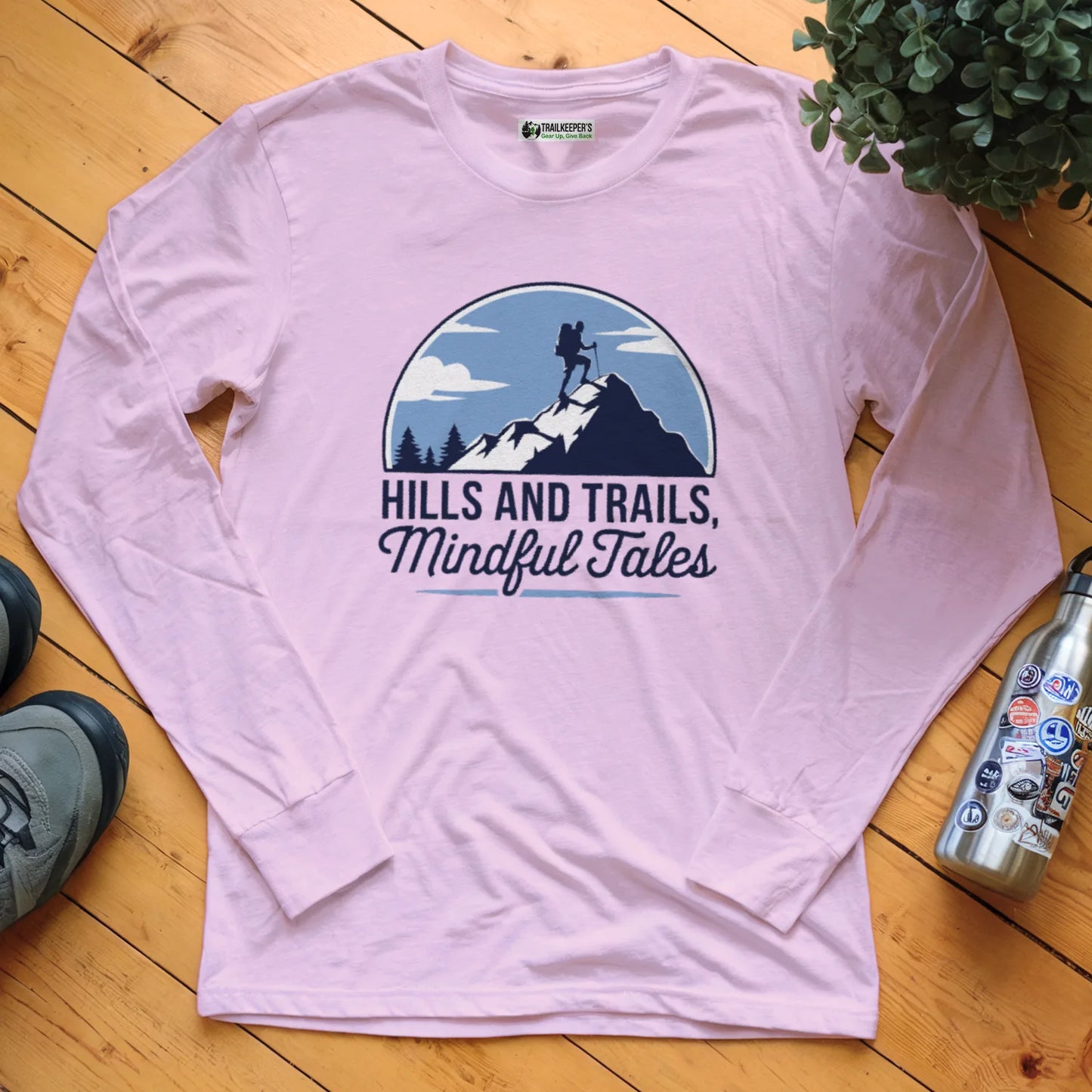 Hills And Trails, Mindful Tales Long Sleeve T-Shirt