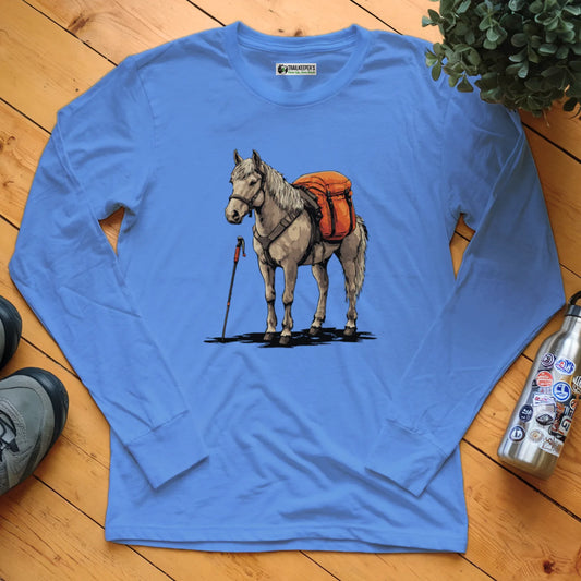 Horse Backpacker Long Sleeve T-Shirt
