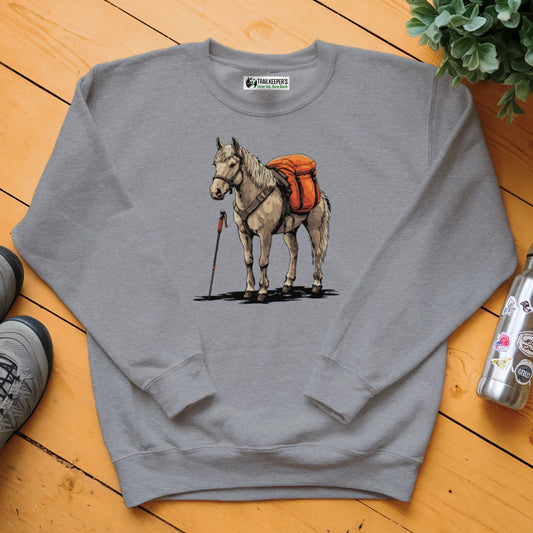 Horse Backpacker Sweatshirt