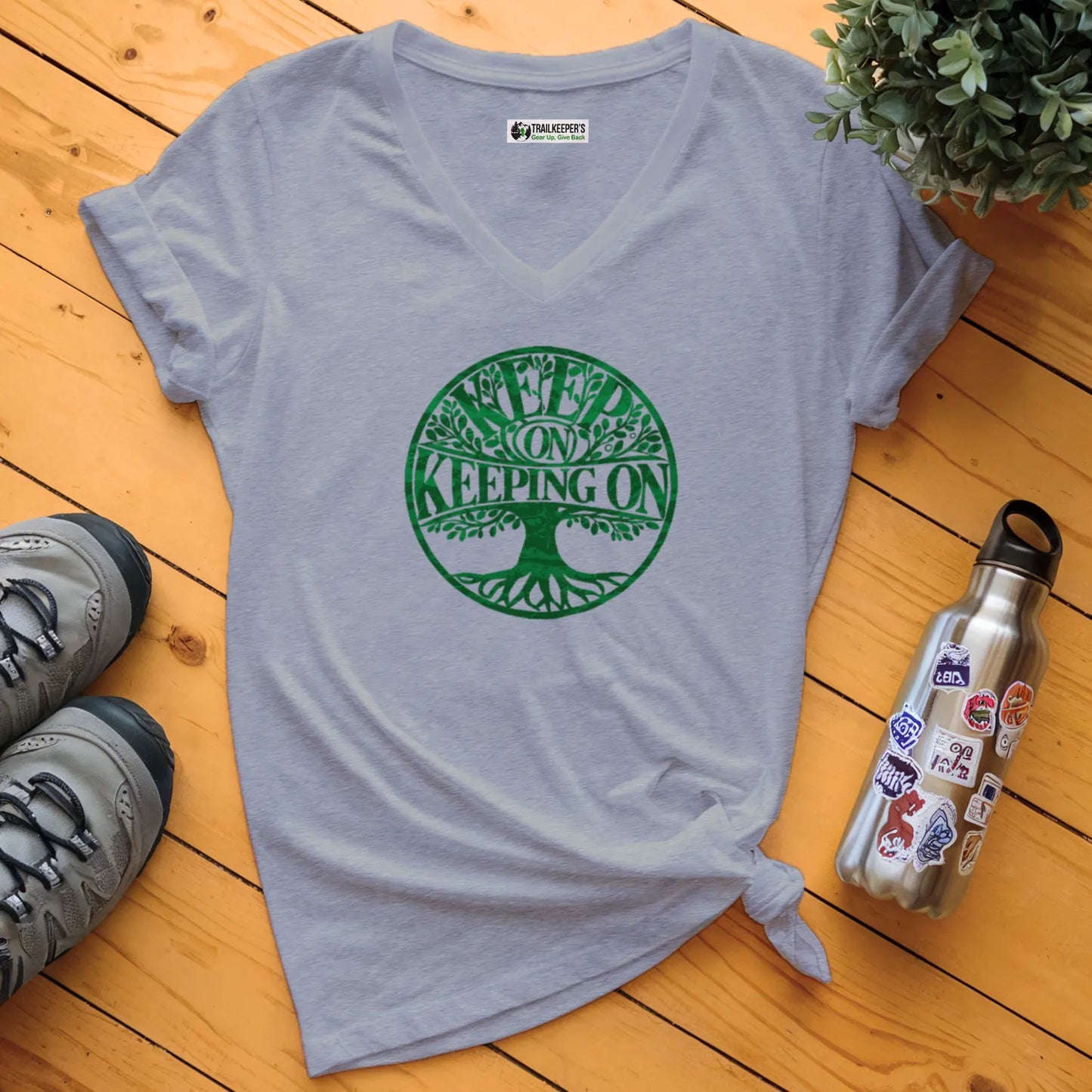 Keep On Keeping On V-Neck T-Shirt